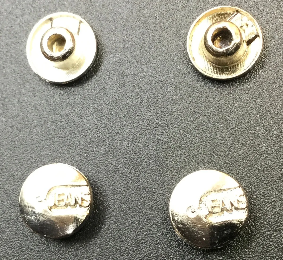 Off White Circular Nickel Rivet Buttons