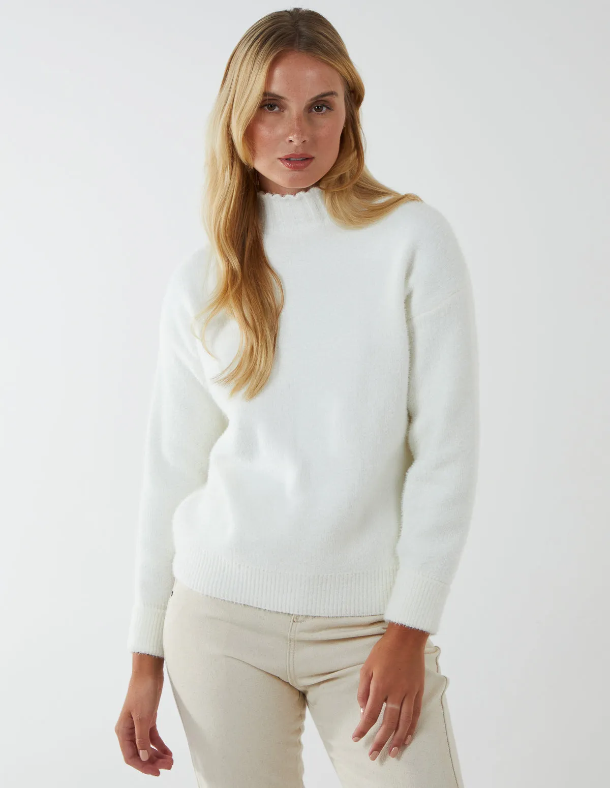 Oversized Roll Neck Jumper