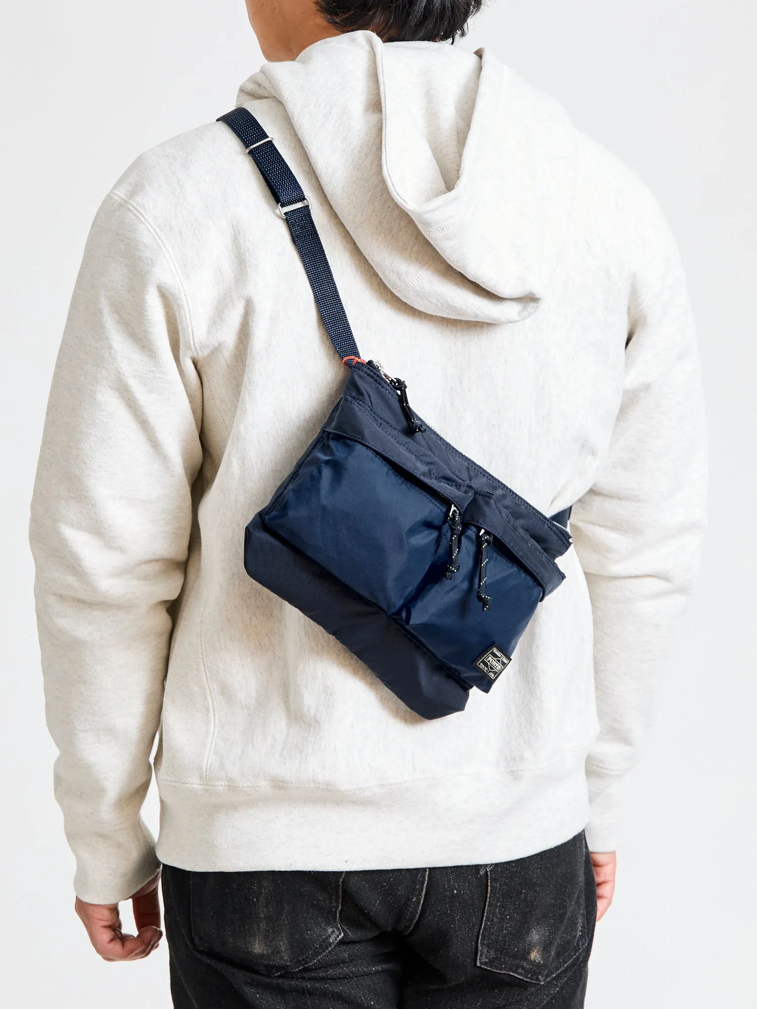 "Force" Shoulder Bag in Navy