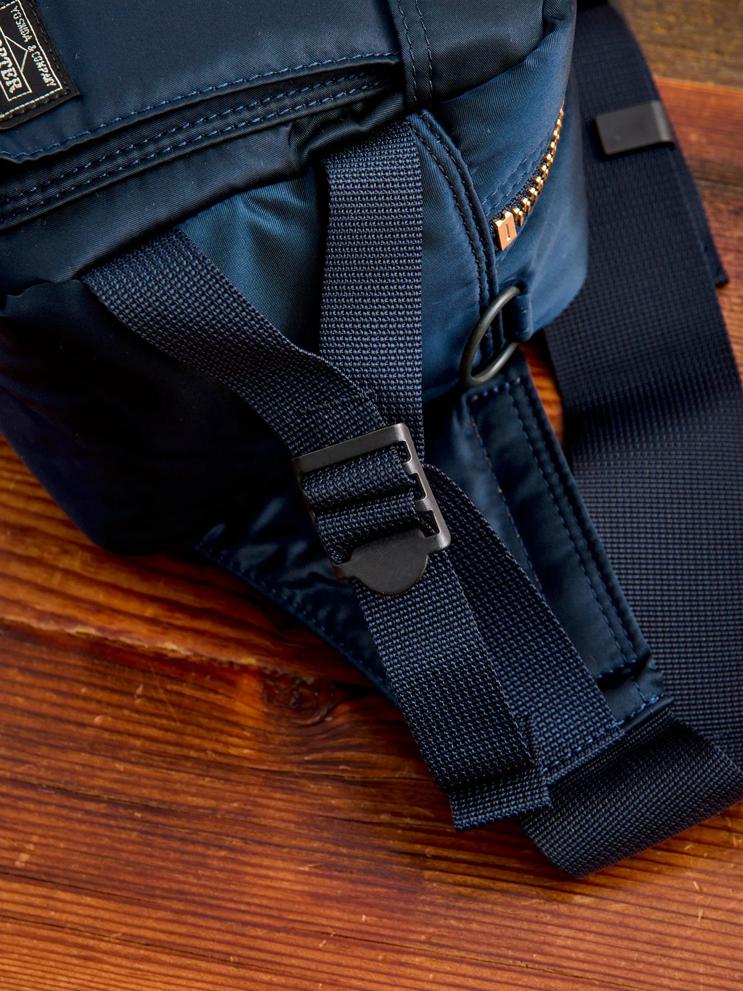 "Tanker" 2-Way Waist Bag in Iron Blue