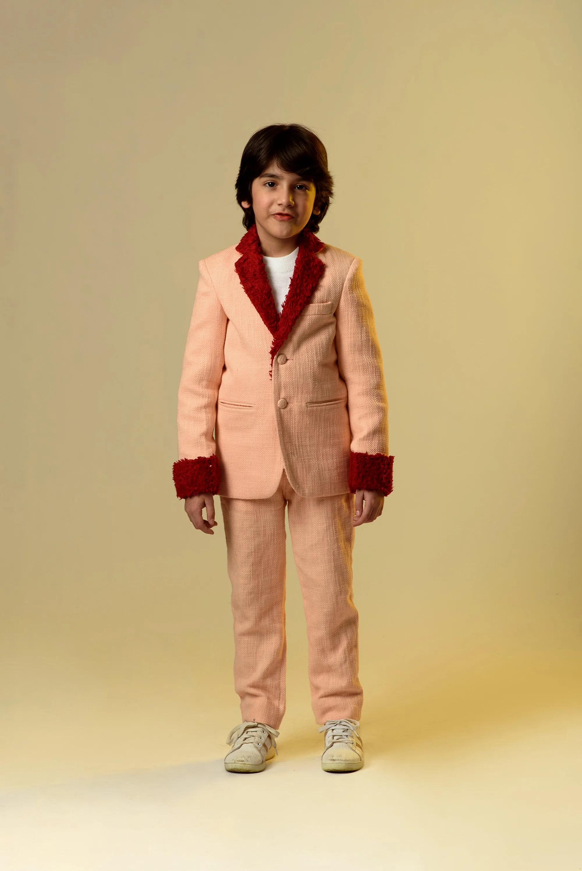 Resolute Everyday- Cotton Slub Blazer & Trouser Set For Boys