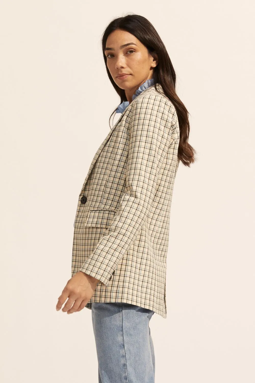 scout jacket - blue check