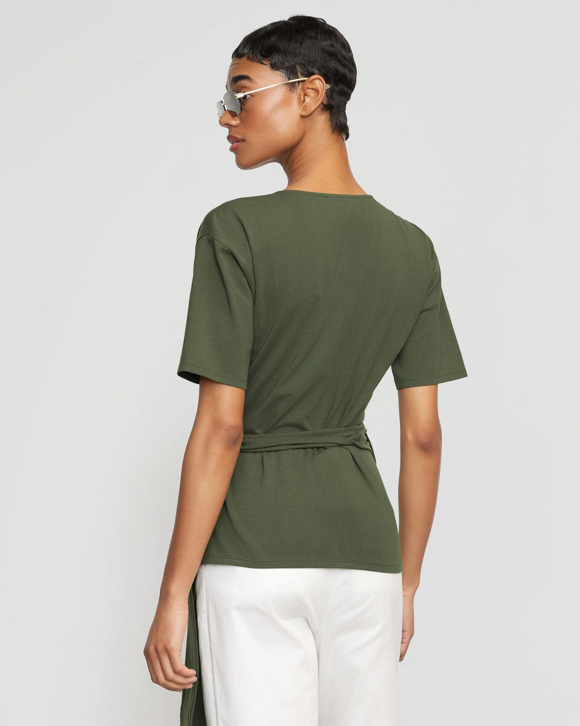 Sena Organic Cotton Wrap Tee