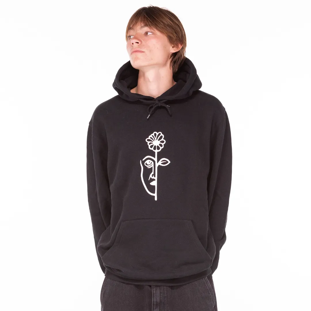 Split Hoodie Black