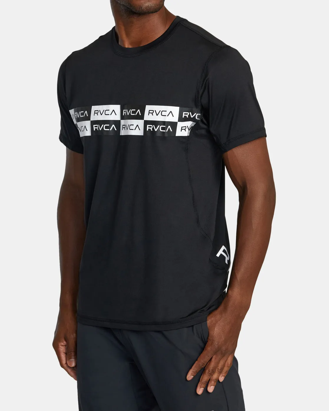 Sport Vent Performance Tee - White/Black