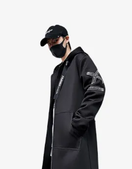 Techwear Jacket - Cyberpunk Cyber Goth Dark Academia Cyber Fashion Edgy Alt Anime Y2k