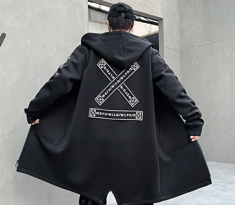 Techwear Jacket - Cyberpunk Cyber Goth Dark Academia Cyber Fashion Edgy Alt Anime Y2k