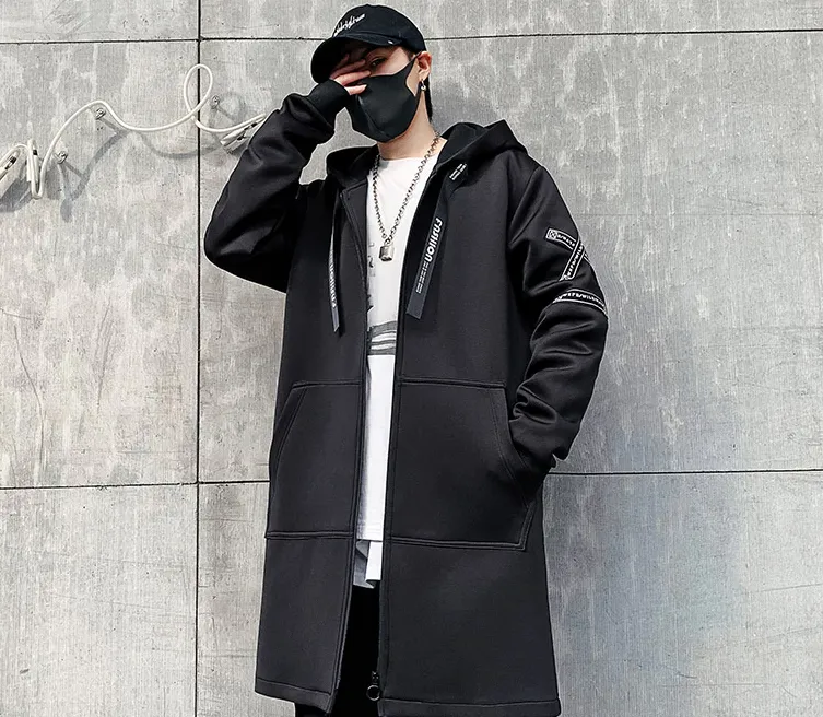 Techwear Jacket - Cyberpunk Cyber Goth Dark Academia Cyber Fashion Edgy Alt Anime Y2k