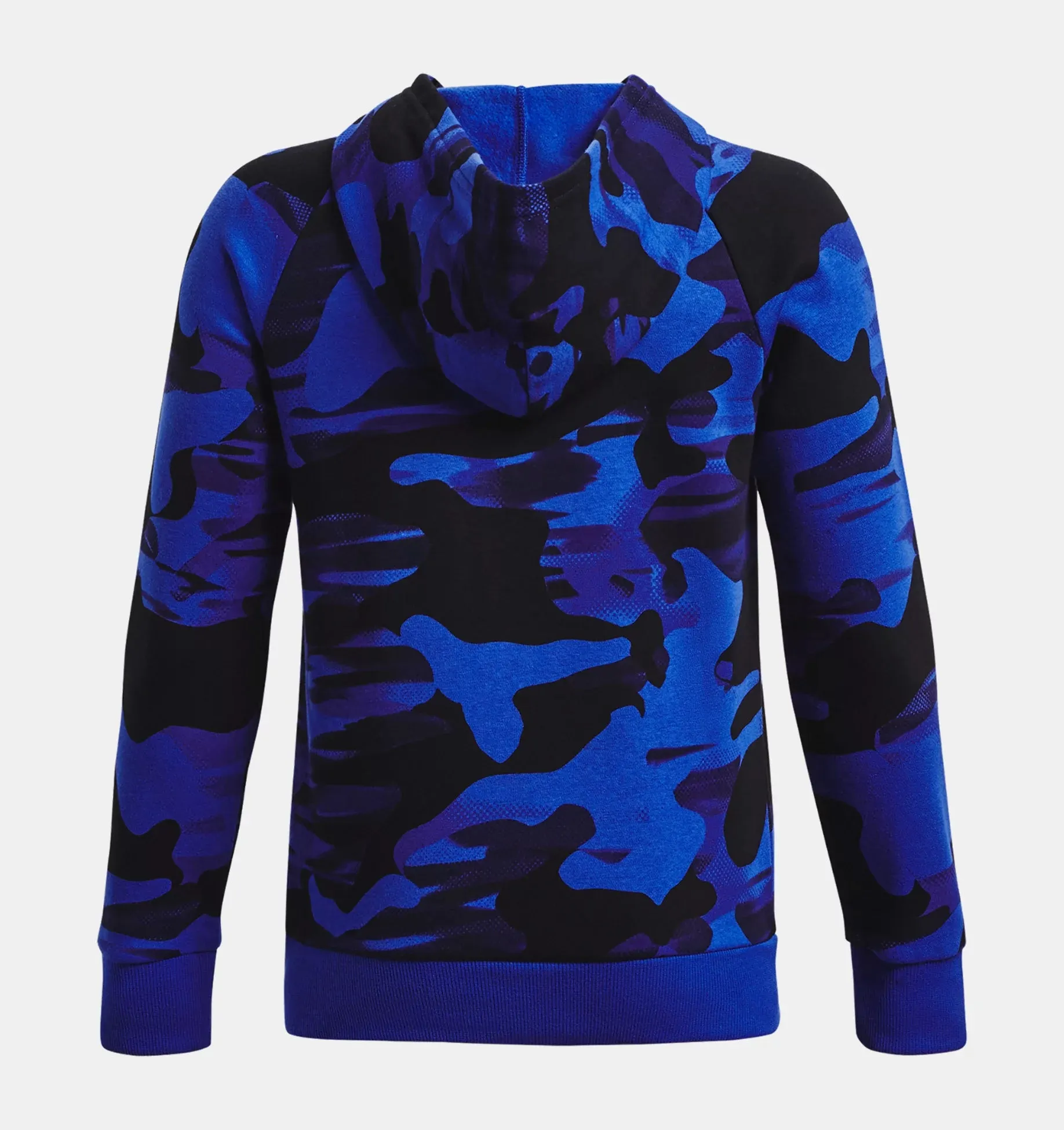 Under Armour Boys Rival Fleece Printed Hoody - Versa Blue/Onyx White