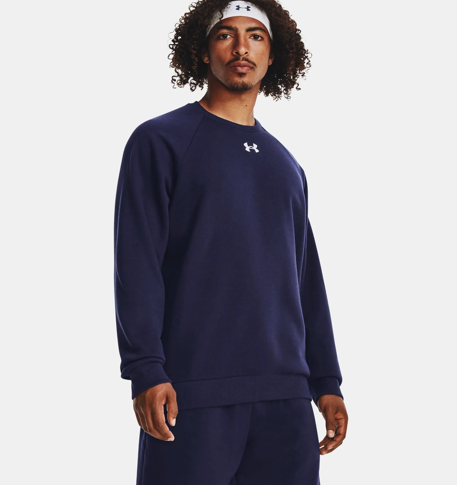 Under Armour Men's Rival Fleece Crew - Navy