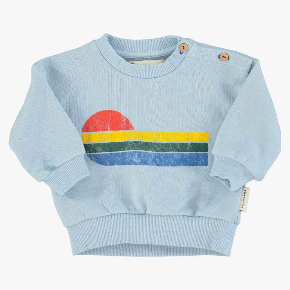 Wave Sweatshirt - Light Blue