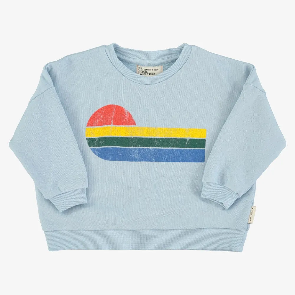 Wave Sweatshirt - Light Blue