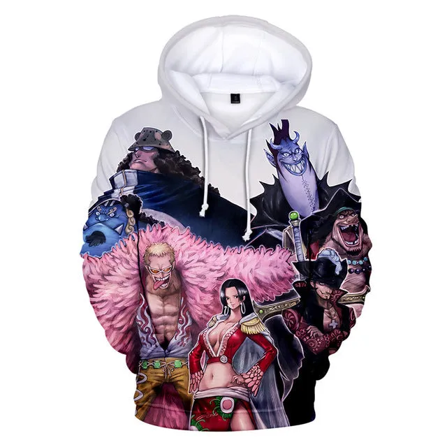 Whitebeard Pirates Hoodies- various patterns available