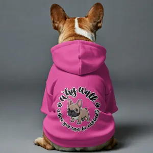 Why walk when you can be carried?  - Personalized French Bulldog Hoodies with Funny Quotes – Stylish, Cozy, and Premium 100% Cotton