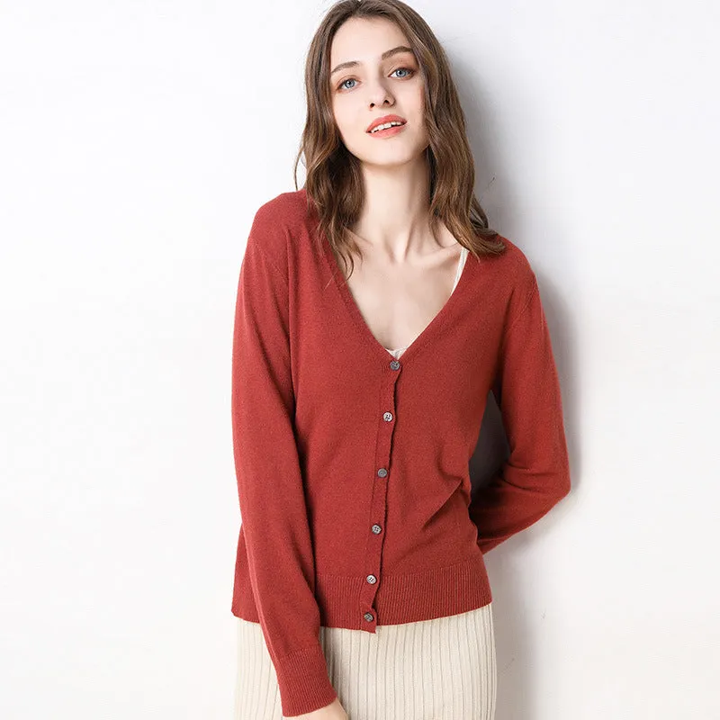 Women Cardigan Sweater Korean Trendy Matching Outerwear