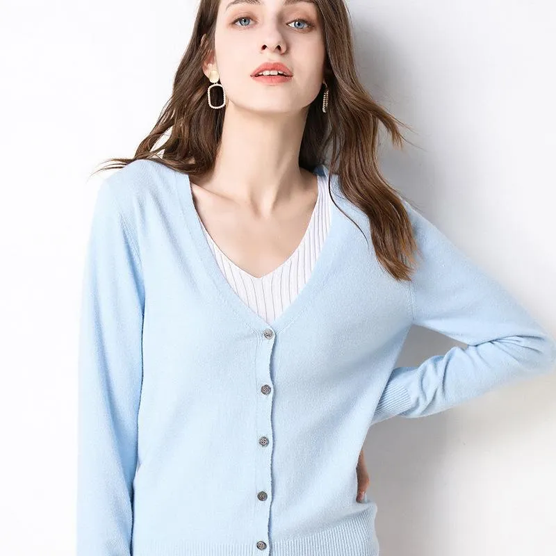 Women Cardigan Sweater Korean Trendy Matching Outerwear