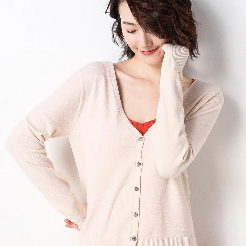 Women Cardigan Sweater Korean Trendy Matching Outerwear