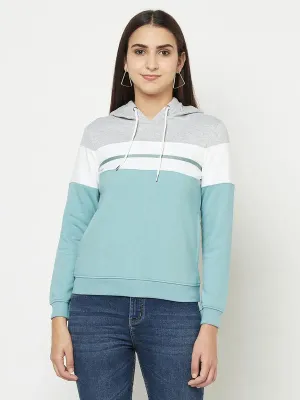 Women Light Teal Sweatshirts