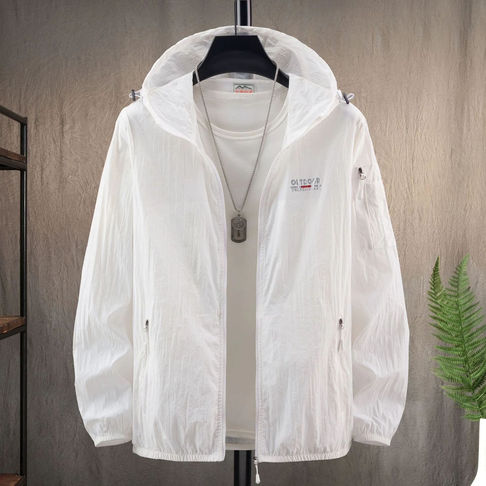 Women Young Summer Thin Sunscreen Hooded Breathable Loose Jacket Outerwear