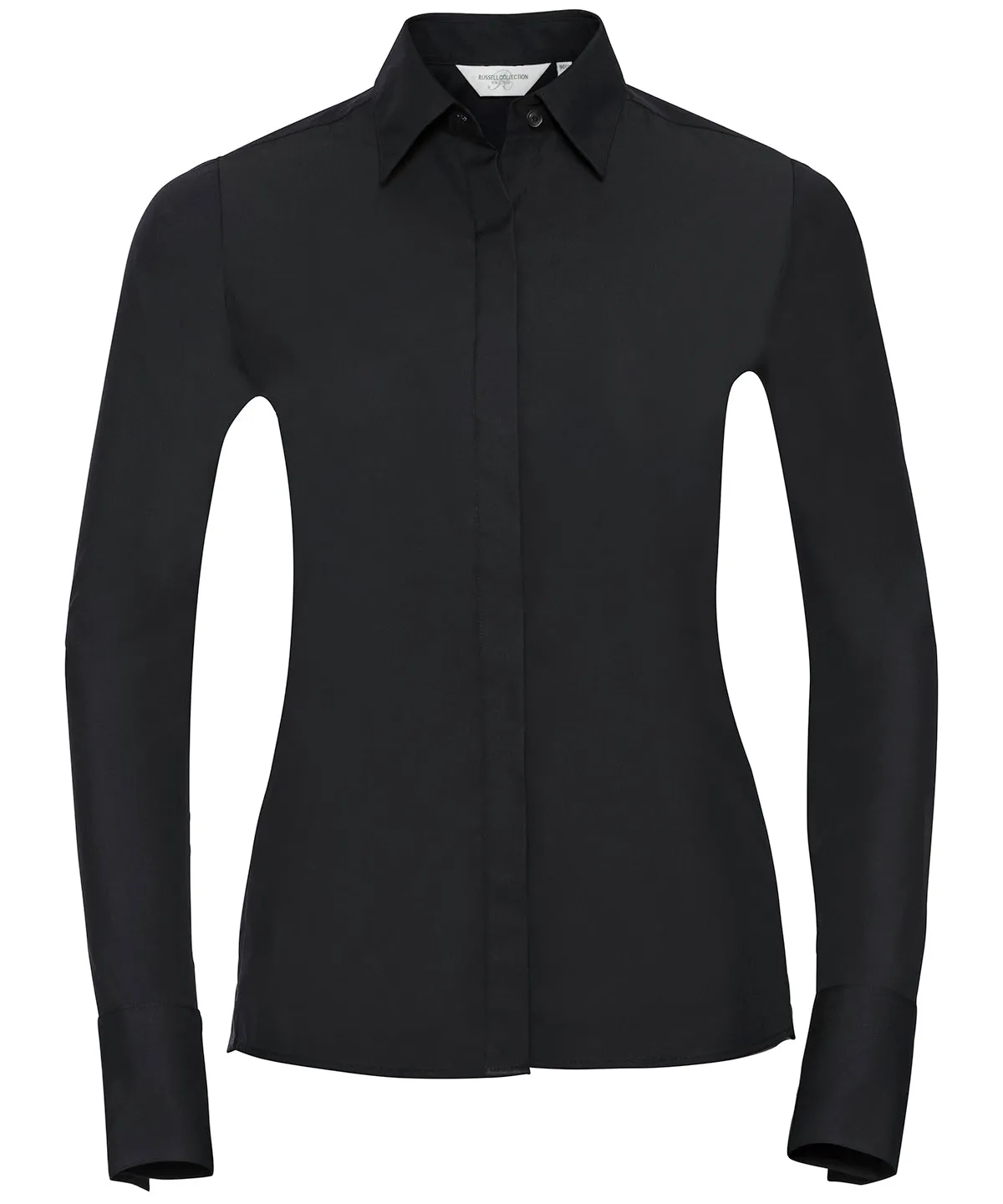 Womens long sleeve ultimate stretch shirt | Black