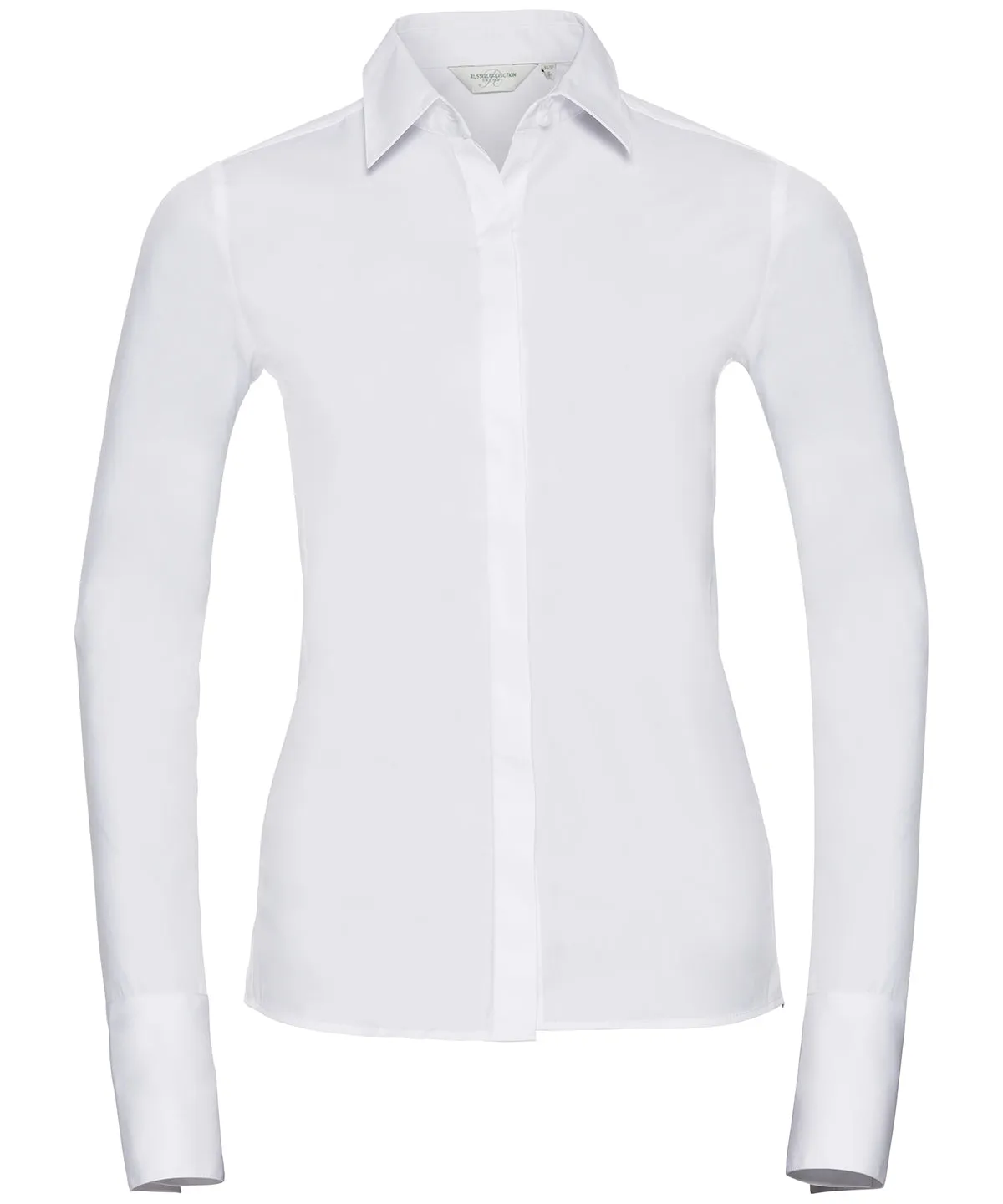 Womens long sleeve ultimate stretch shirt | White